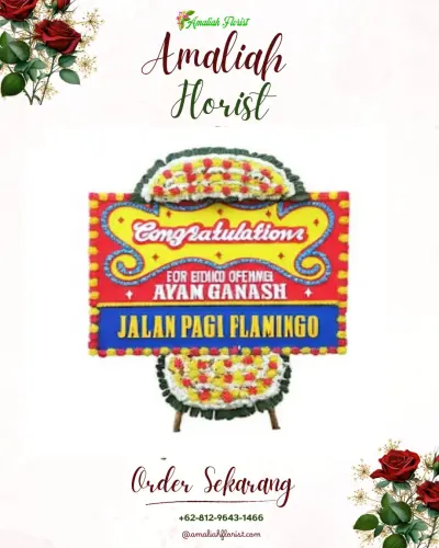 Bunga Papan Congratulation di Kampung Manggis